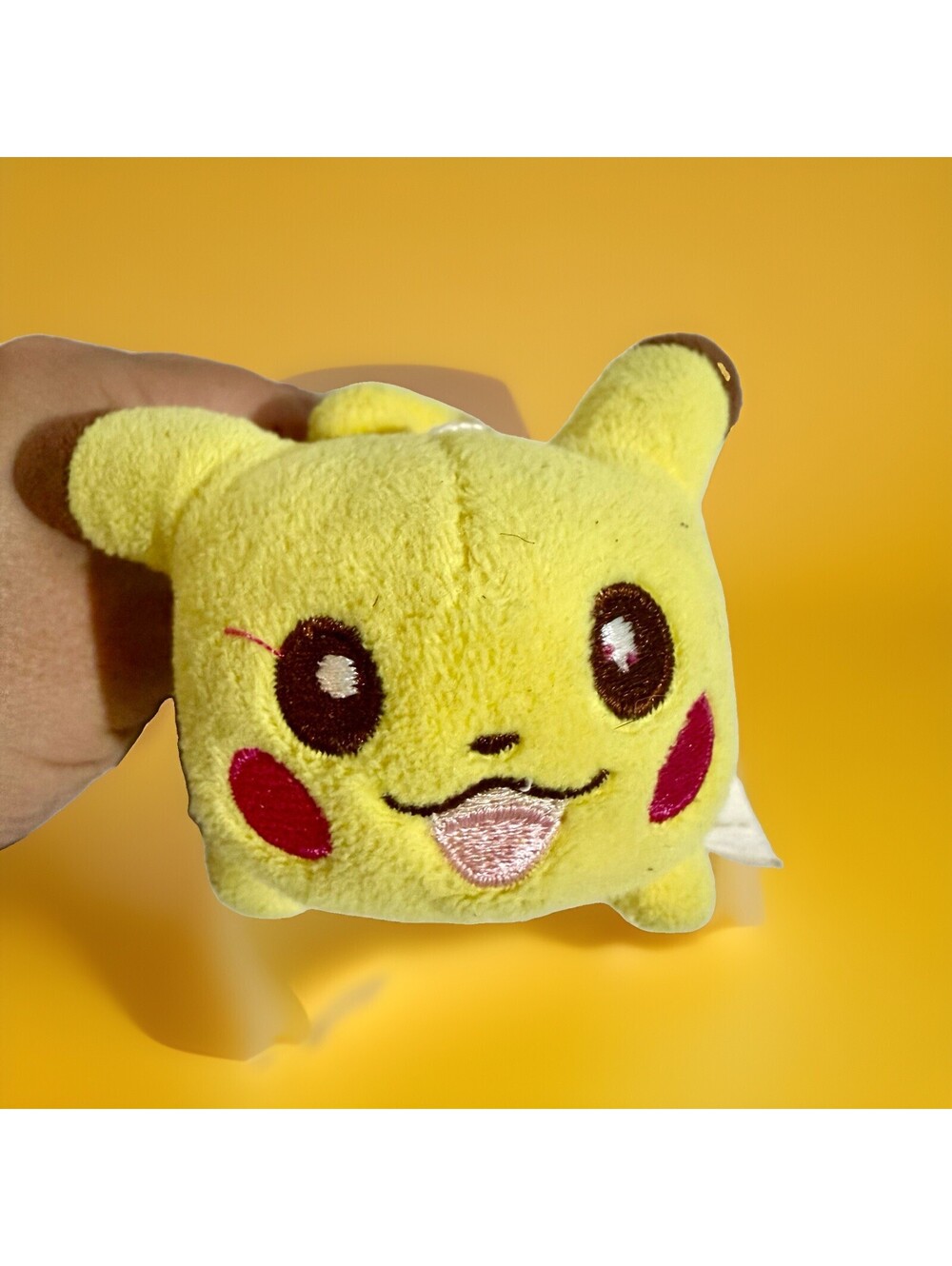 Pokemon Center Pikachu Mascot Plush Toy Keychain Authentic Yellow